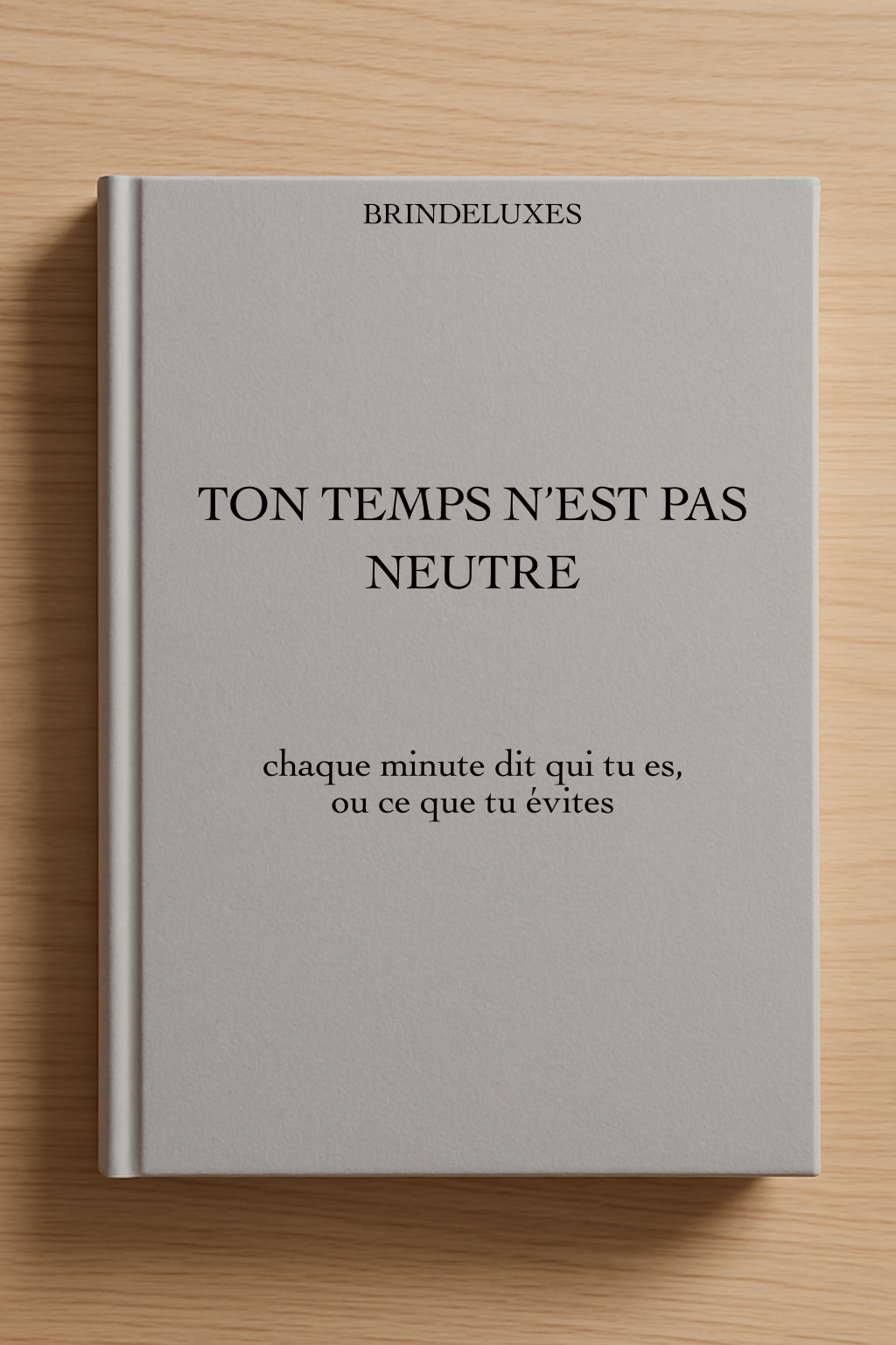 E-book ton temps n'est pas neutre